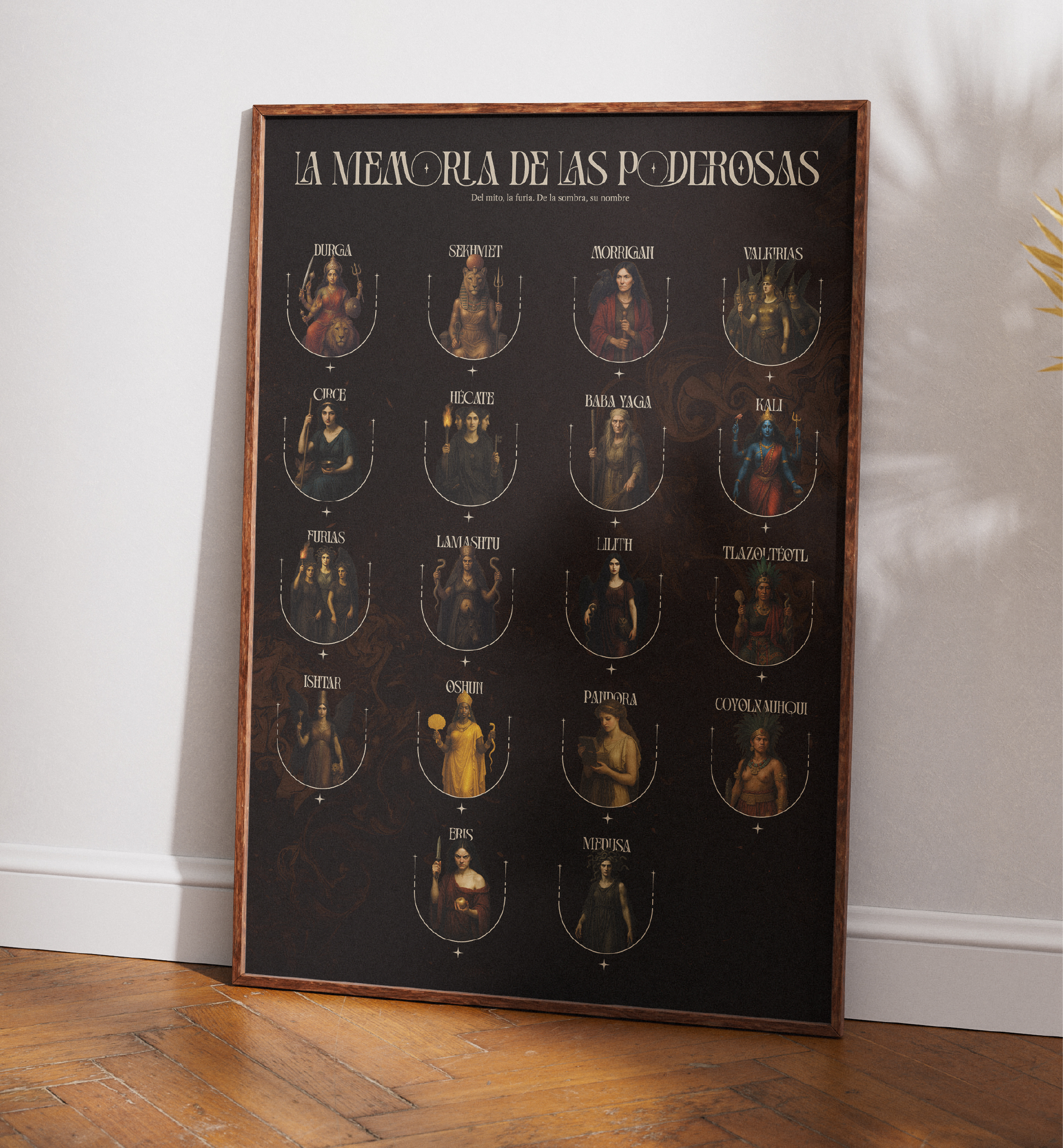 Poster mockup — La Memoria de las Poderosas