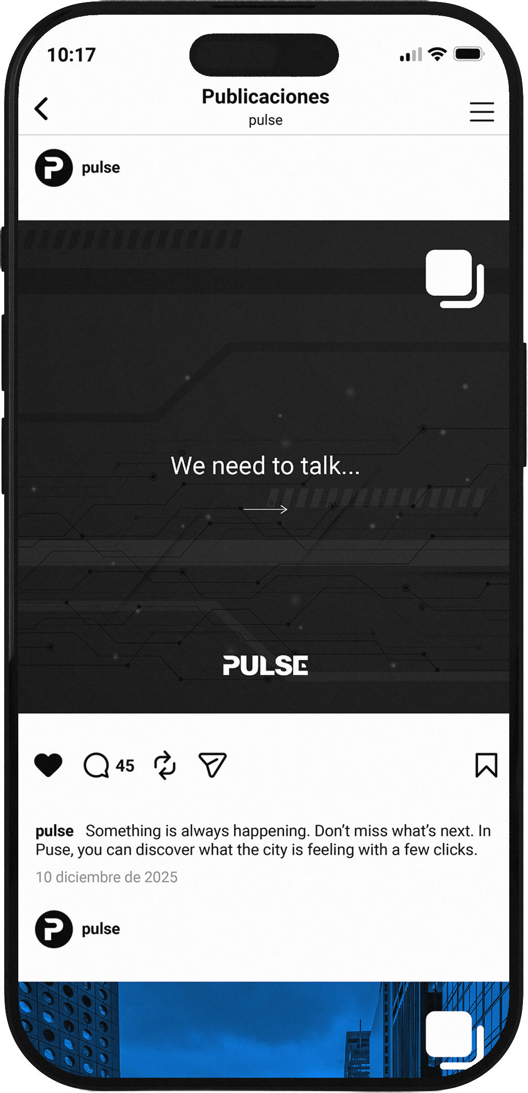 Pulse phone mockup