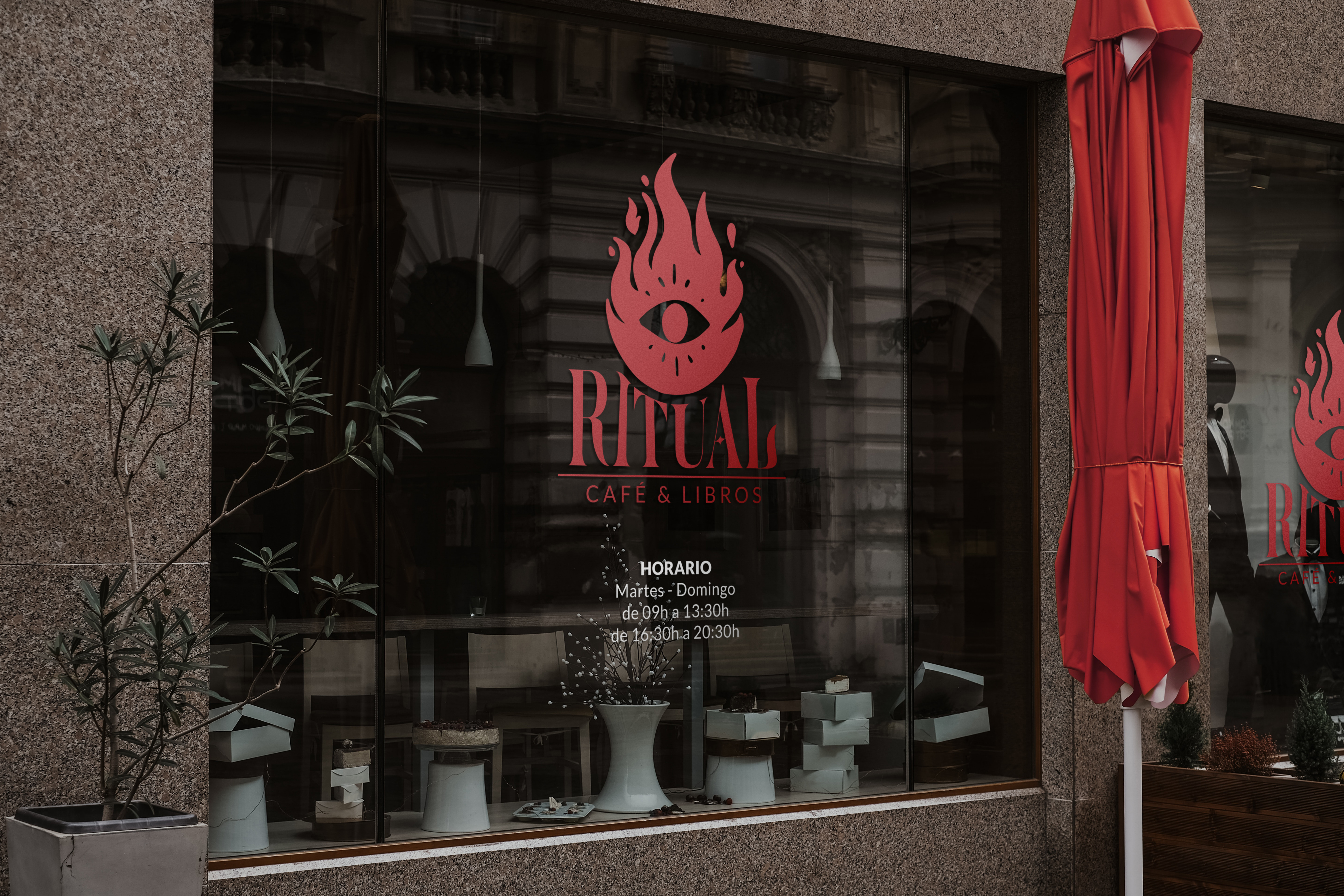 Ritual window signage